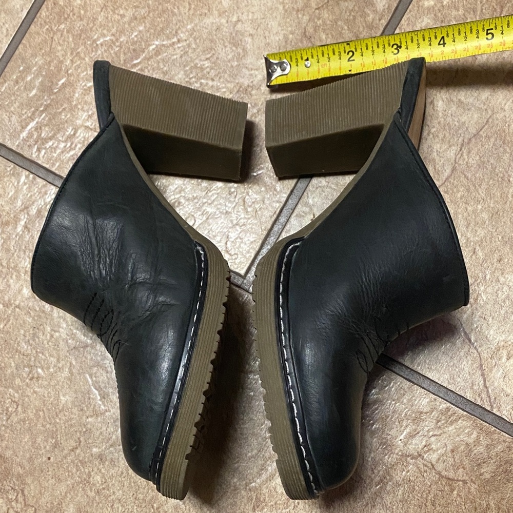 Roper Black Leather Slip-On Clog Mules 8 Western Vibes Cowgirl Office - Picture 4 of 10